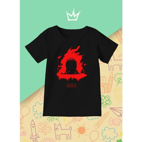 фото Футболка каждому своё, размер 128, черный