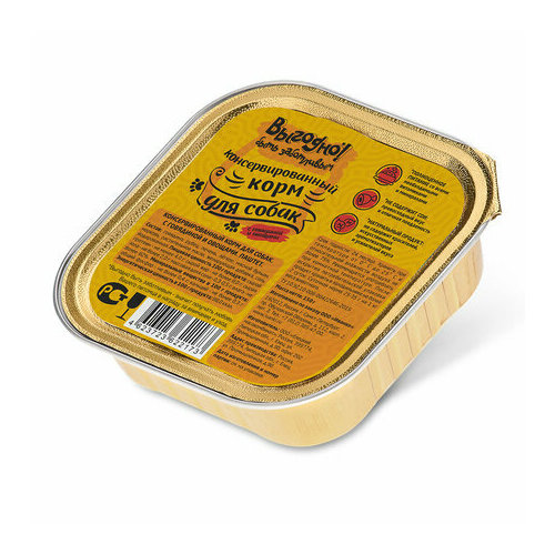 Выгодно паштет для собак, Говядина с овощами, ламистер 150гр, 9 упаковок