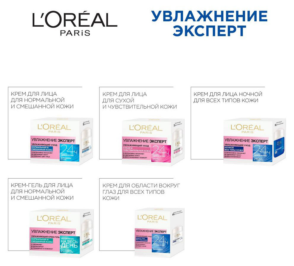 Крем для лица дневной LOREAL увлажнение эксперт для нормальной и смешанной кожи 50 мл - фотография № 13