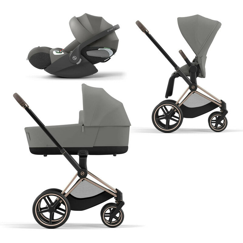 Cybex Priam IV Коляска 3 в 1, шасси IV Rose Gold/Mirage Grey