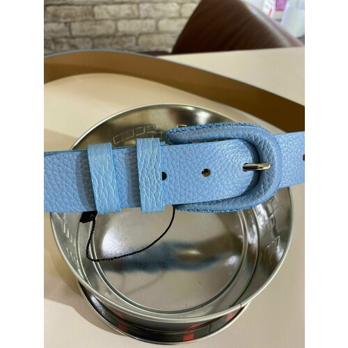 фото Ремень , размер 52, голубой нет бренда
