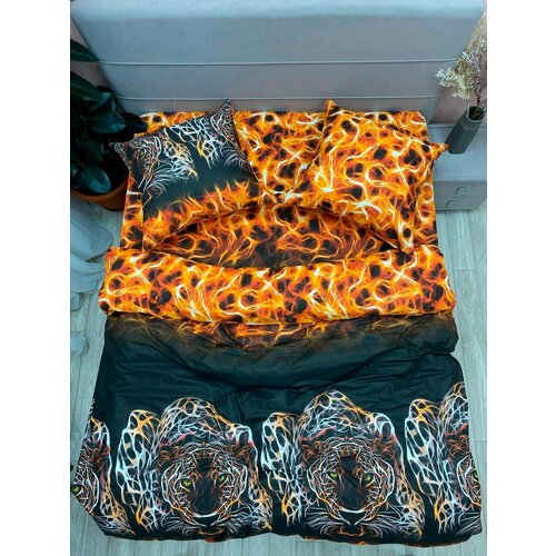 оранжевый, черный