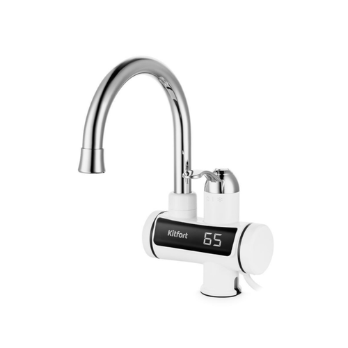 Проточный водонагреватель Kitfort максимальная температура нагрева воды 65 C 599000₽