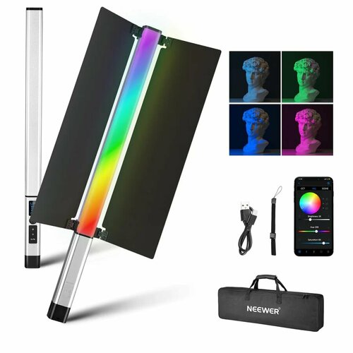 Осветитель RGB стик со шторками Neewer CL124 RGB мощностью 16 Вт в комплекте с сумкой для переноски 1099000₽