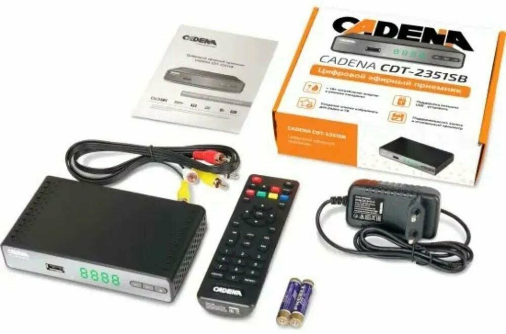 Цифровой ресивер DVB-T2 CADENA CDT-2351SB черный