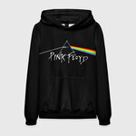 Мужская толстовка 3D Pink Floyd - Пинк флойд, XXXL (56), черный - изображение