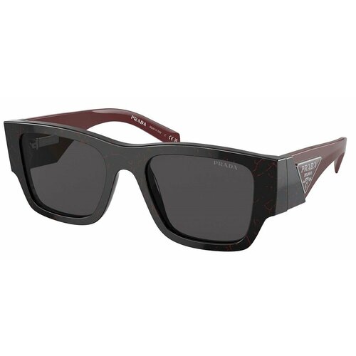 Солнцезащитные очки Prada, красный, черный