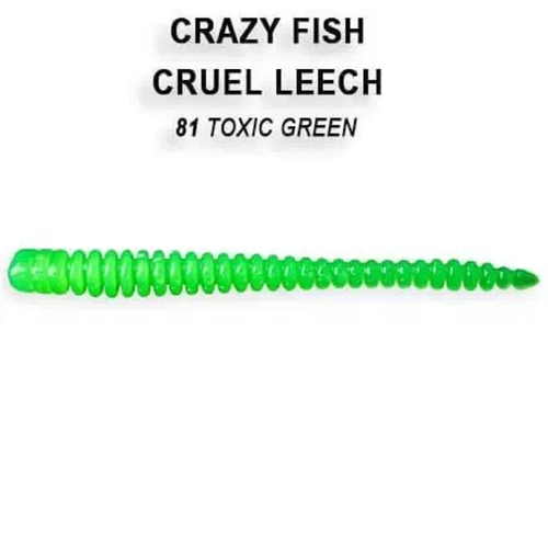 Силиконовая приманка мягкая съедобная Crazy Fish Cruel Leech 2.2