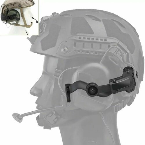 Крепление для наушников EARMOR на шлем (чебурашка) MOD3 M16C