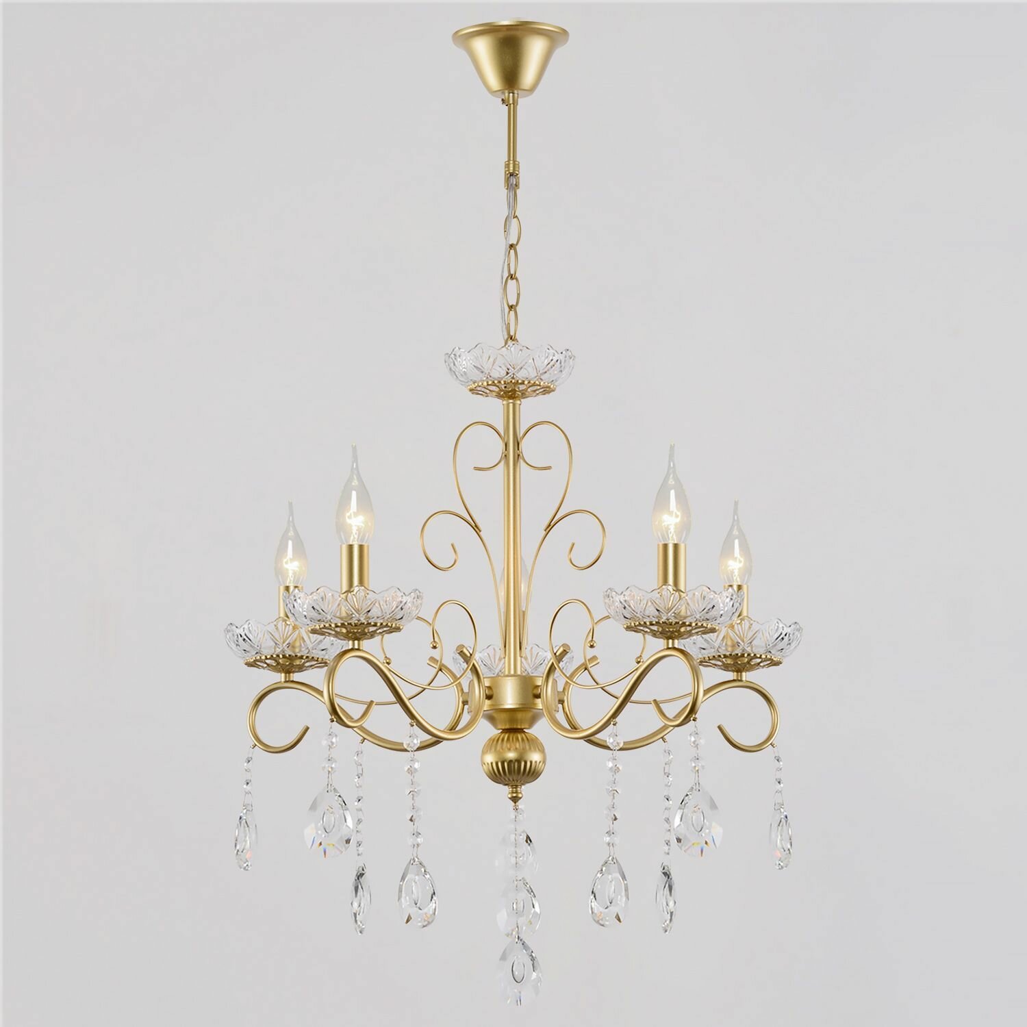 Люстра потолочная Reluce 04201-0.4-05 GOLD — фото 1