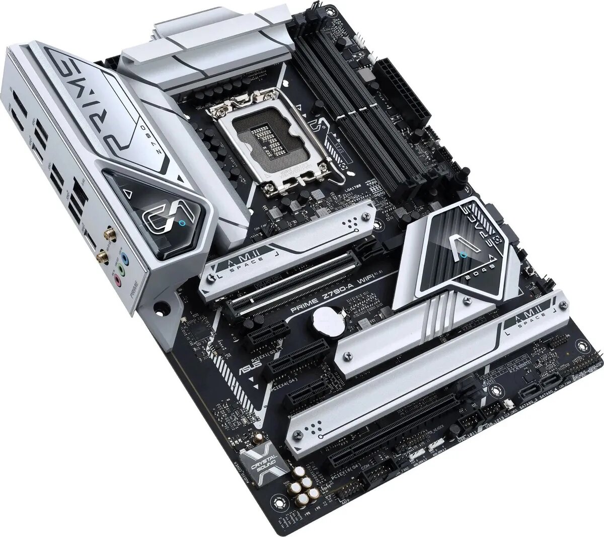 Материнская плата ASUS PRIME Z790-A WIFI (LGA1700/Z790/4xDDR5/4xPCI-Ex16/1xPCI-Ex1/4xM.2/SB/GLAN/Wi-Fi/BT/DP/HDMI/ATX) — фото 1