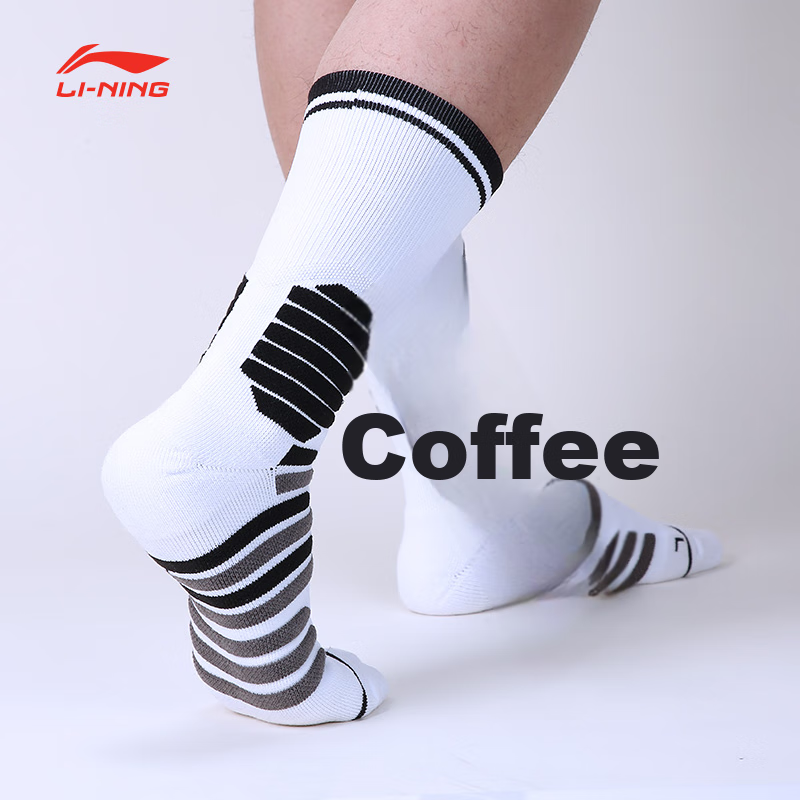 Носки спортивные LI-NING, размер OneSize, красный/желтый — фото 1