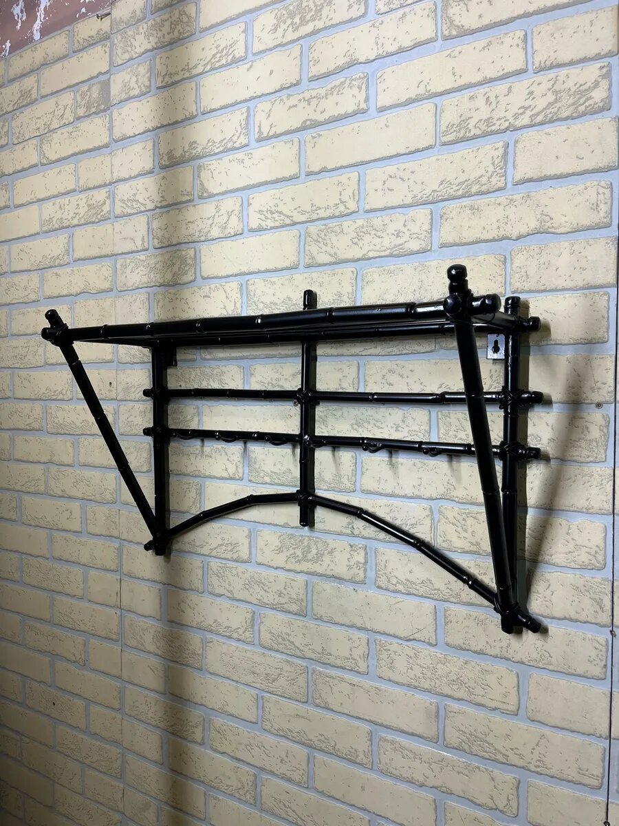 Вешалка настенная, кованая, Студия кованой мебели Нива, цвет черный