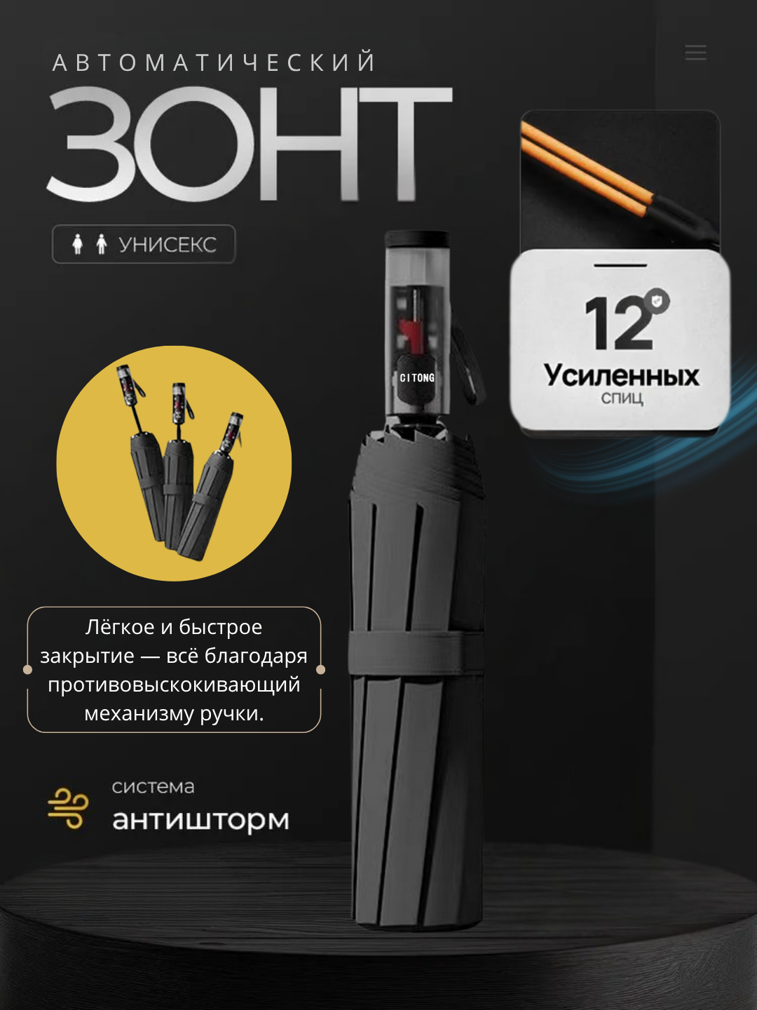 Смарт-зонт