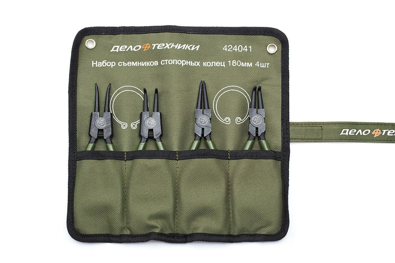 Набор съёмников стопорных колец размер 180 мм 424041 Дело техники