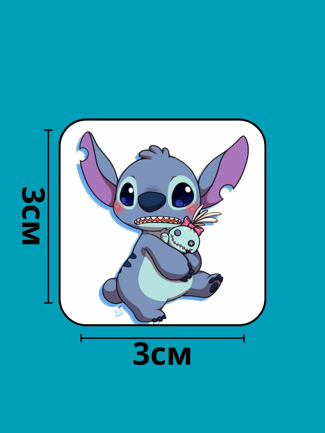 3D наклейка "Стич" на телефон 3D наклейка "Стич" на телефон.