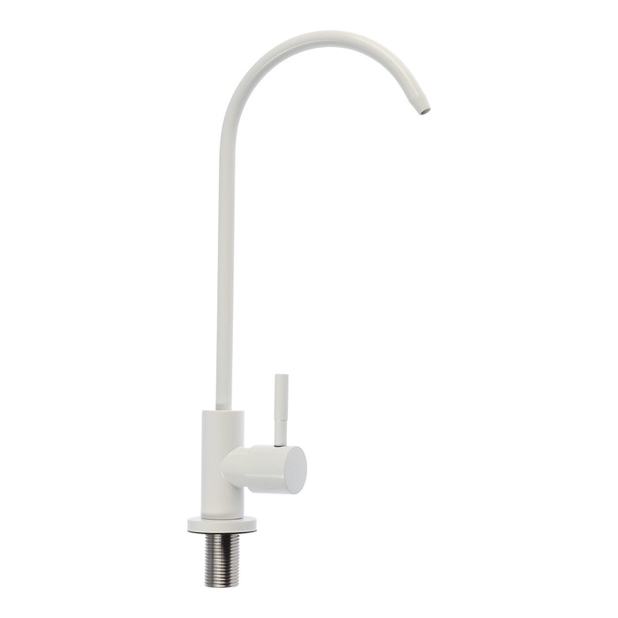 Кран для всех видов бытовых фильтров ZEIN К-06 нержавеющая сталь белый 10198208