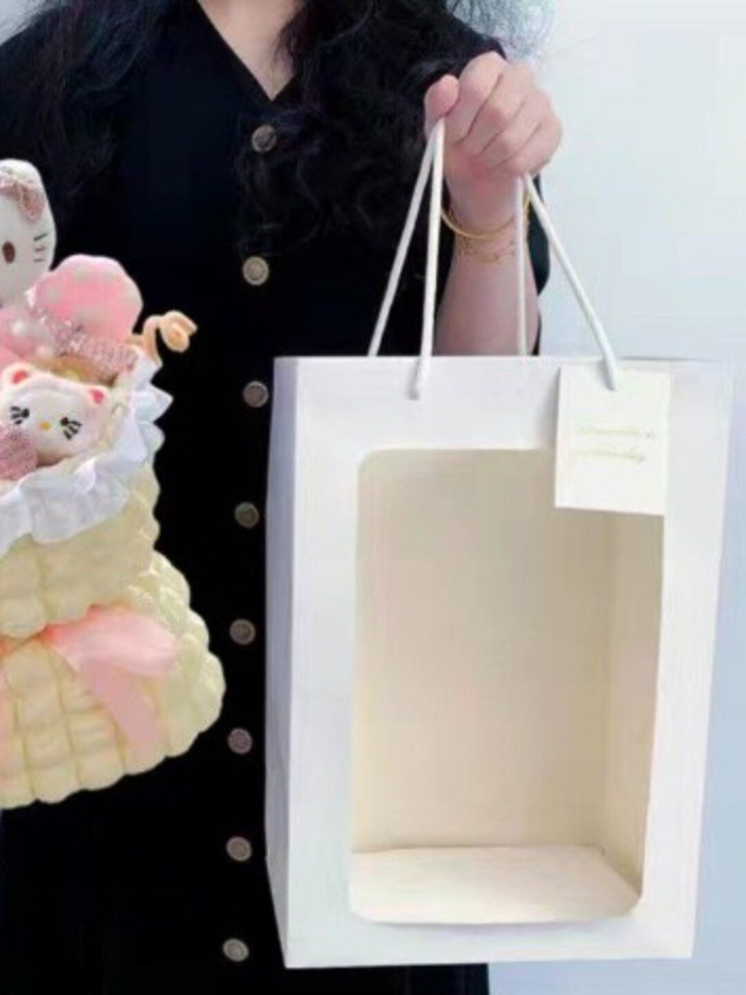 Hello Kitty uslubidagi o'yinchoqlarning yumshoq guldastasi 32sm — фото 1