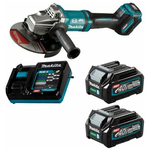 Шлифмашина угловая аккумуляторная 40В XGT 180мм Li-Ion 2x25Ач Makita GA037GD201 6610000₽