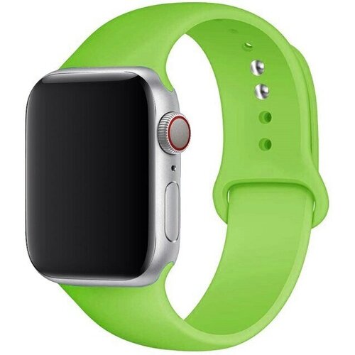 Ремешок для Apple watch 38 - 40 mm/Силиконовый ремешок для smart watch/Браслет для смарт часов Apple, зеленый