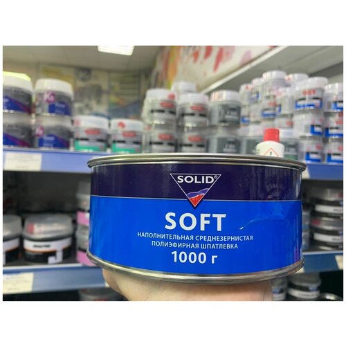 Шпатлевка наполняющая среднезернистая SOLID SOFT 1000мл