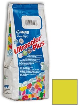 Затирка Mapei Ultracolor Plus 150 Желтый, 2 кг - фотография № 5