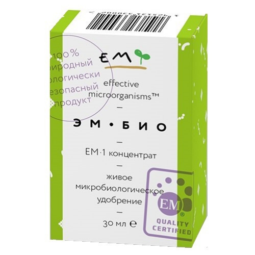 ЭМ Био Микробиологический препарат Восток ЭМ-1 ЭМ-БИО концентрат 30 мл