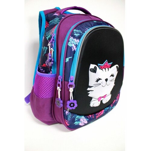 Рюкзак школьный для девочки первоклассниц фиолетовый