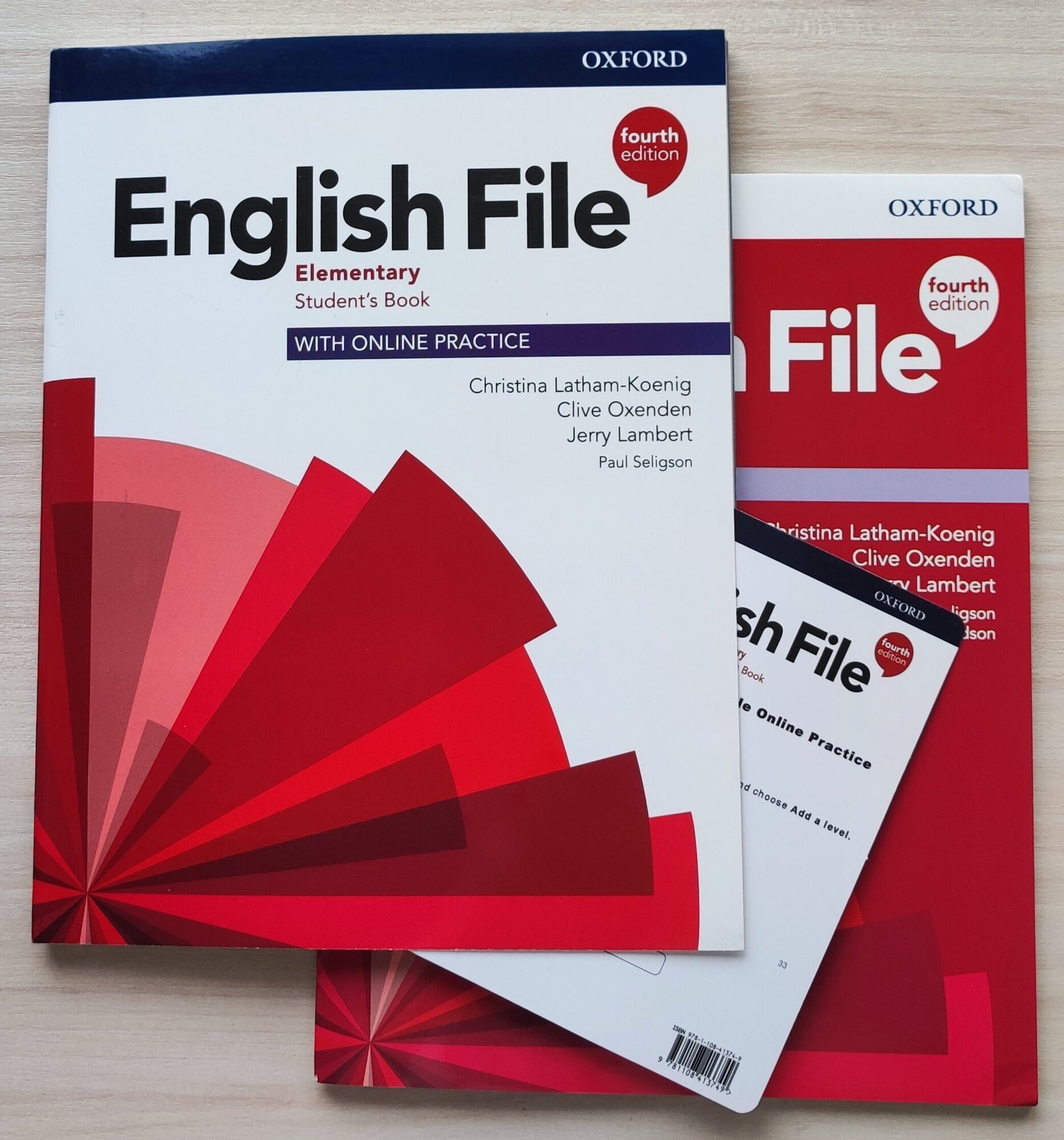 English File Elementary 4th edition, комплект учебник, рабочая тетрадь