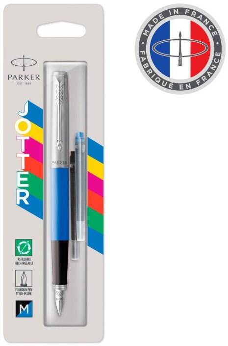 Ручка перьев. Parker Jotter Originals F60 (CW2096858) Blue CT