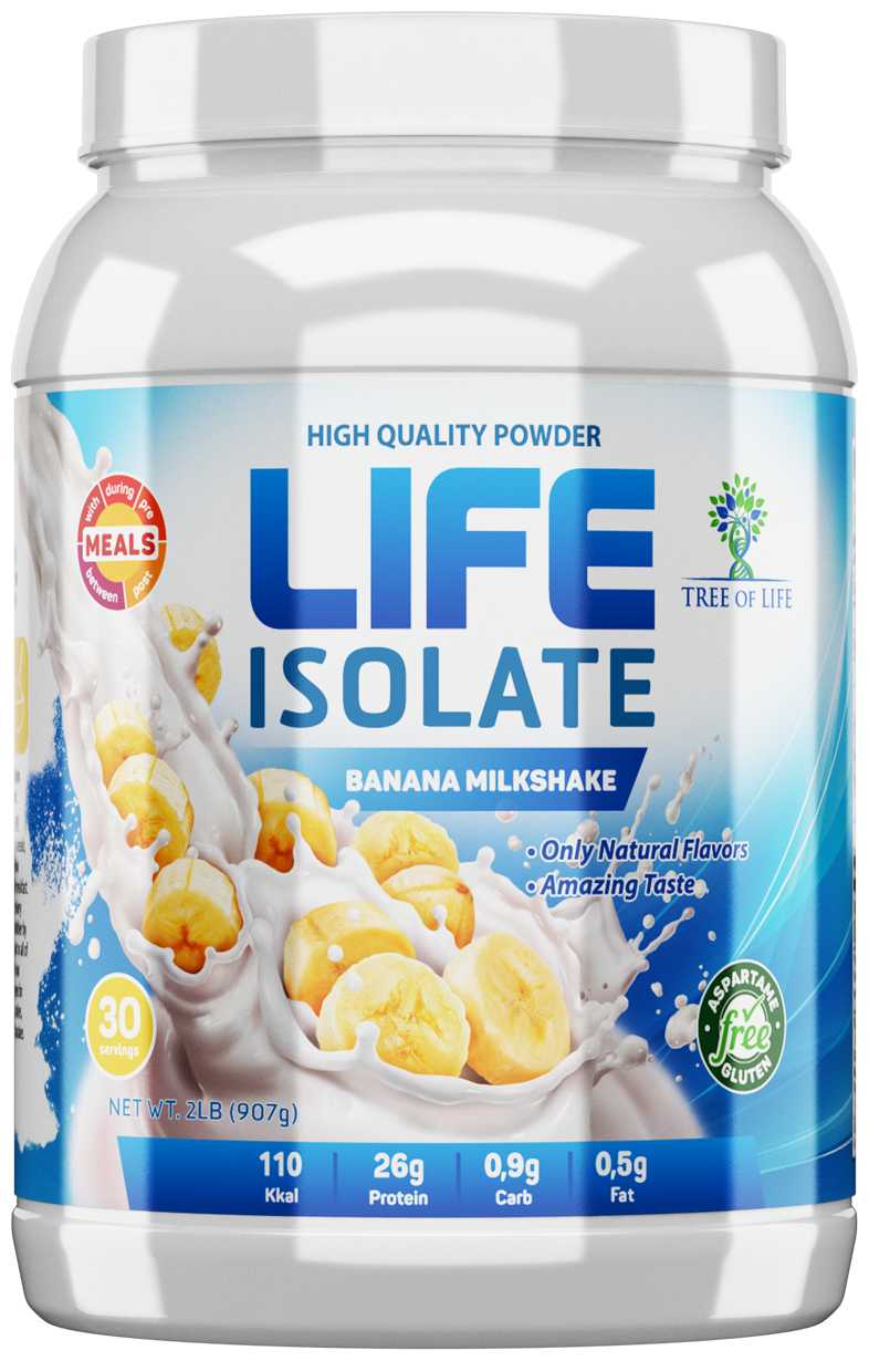 Протеин Tree of Life Life Isolate, 907 гр., банановый коктейль