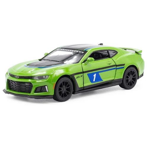 Гоночная машина Serinity Toys 2017 Chevrolet Camaro ZL1 (5399DFKT) 1:36, 14 см, зелeный