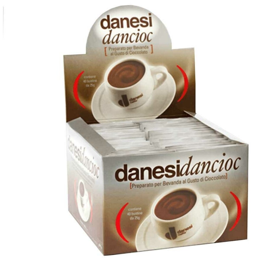 Danesi Dancioc Горячий шоколад растворимый в пакетиках, коробка, 40 пак. - фотография № 1