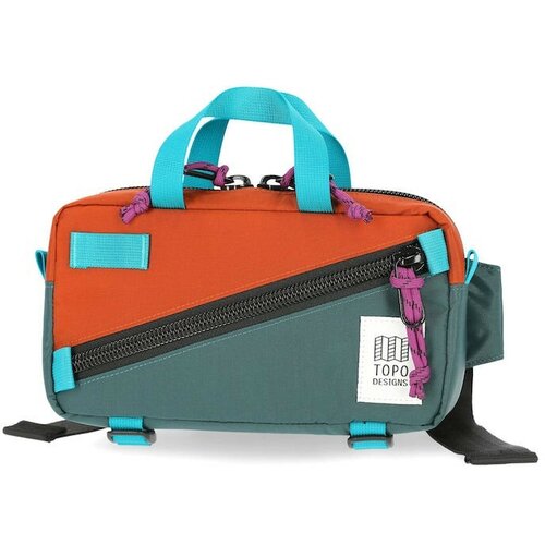 фото Сумка кросс-боди topo designs повседневная, нейлон, внутренний карман, регулируемый ремень, зеленый