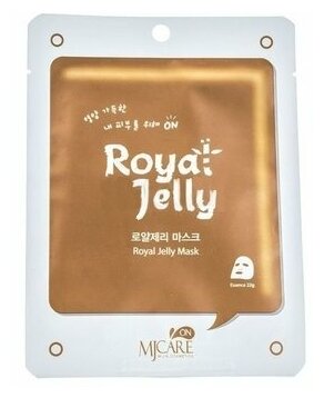 Тканевая маска для лица Mijin MJ CARE ON Mask Pack Royal Jelly с маточным молоком, 22 гр.