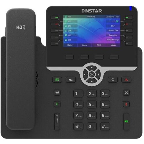 Телефон IP Dinstar C66GP черный телефон ip dinstar c63gp черный