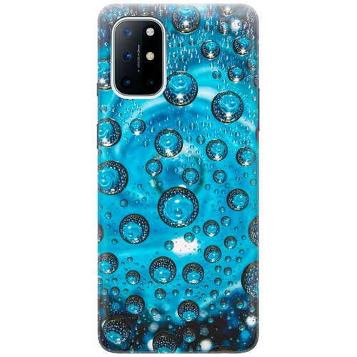 фото Re:pa накладка transparent для oneplus 8t с принтом "голубые капли"