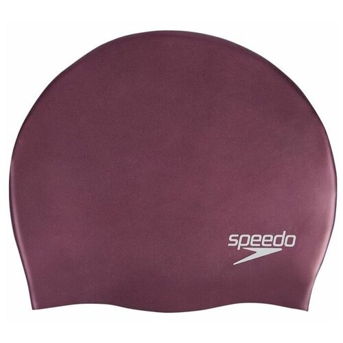 фото Speedo шапочка для плавания speedo moulded silc, силикон вишневый