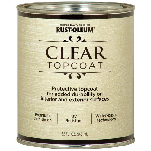 Rust-Oleum Metallic Accents Clear TopCoat Лак защитный на акриловой основе, бесцветный (0,946л)