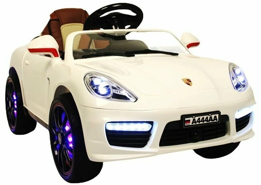 RiverToys Автомобиль Porsche A444AA VIP, белый