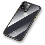 Чехол накладка Rock Guard Pro Protection Case для Apple iPhone 11, прозрачный черный - изображение