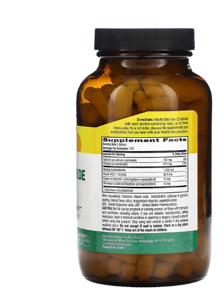 Гидрохлорид бетаина с пепсином 600 мг Country Life 100 таблеток