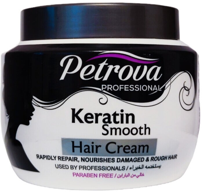 Petrova Professional Кератиновый крем для волос разглаживающий "Keratin Smooth", 500 мл