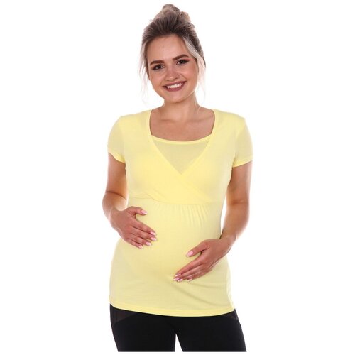 фото Футболка мамаландия желтая для беременных и кормящих (46)