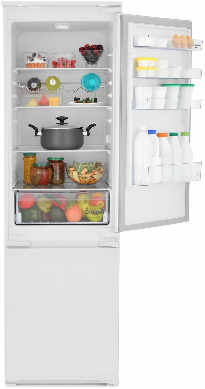 Встраиваемый двухкамерный холодильник Beko BCHA 2752 S