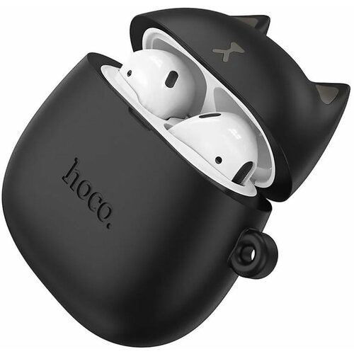 беспроводные bluetooth наушники borofone tws bw31 с микрофоном цвет белый 1 шт Беспроводные Bluetooth-наушники Hoco TWS EW45, с микрофоном, цвет черный, 1 шт