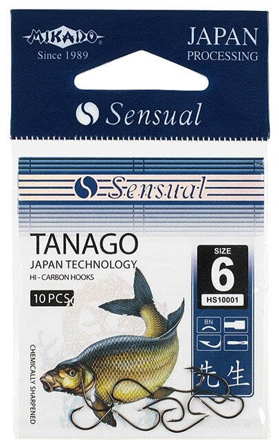Крючки Mikado SENSUAL - TANAGO № 6 BN (с лопаткой) ( 10 шт.)