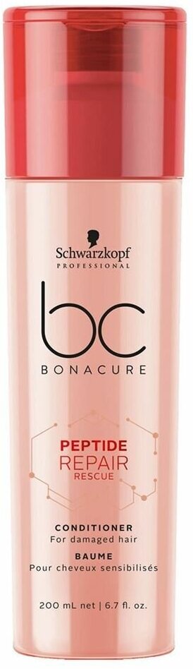 Schwarzkopf Professional Кондиционер для волос BC Peptide Repair Rescue Conditioner, 200 мл