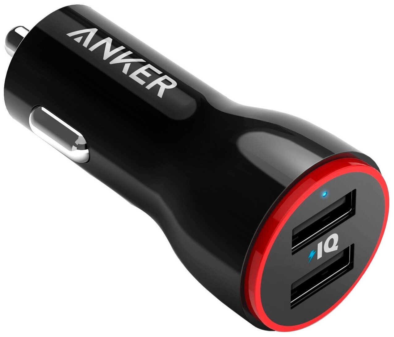 Anker АЗУ Anker PowerDrive 2 24W 4.8A/2USB Black черное A2310012 / A2310H11