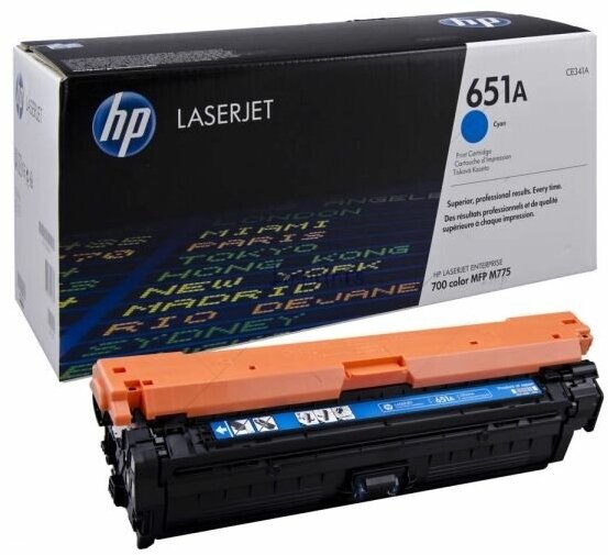 Лазерный картридж Hewlett Packard CE341A (HP 651A) Cyan